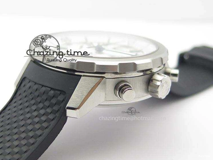 MIROTIME 0731 SportInspired Aquatimer Chrono IW376803 V6F 1:1 Best Edition White Dial On Rubber Strap A 7281